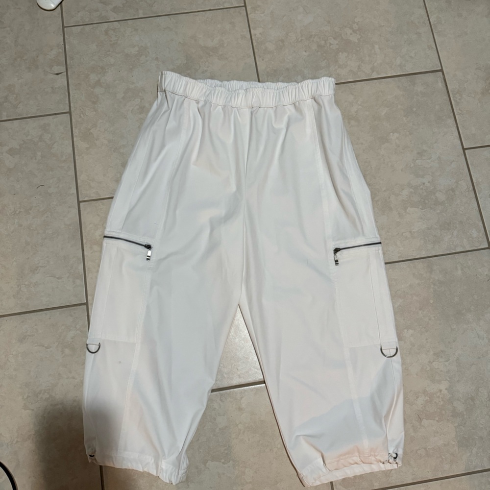 Chicos Zenergy Crop Pant White Large